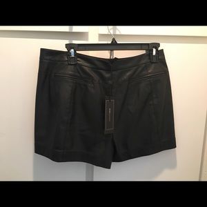 BCBG faux leather shorts! Brand New!